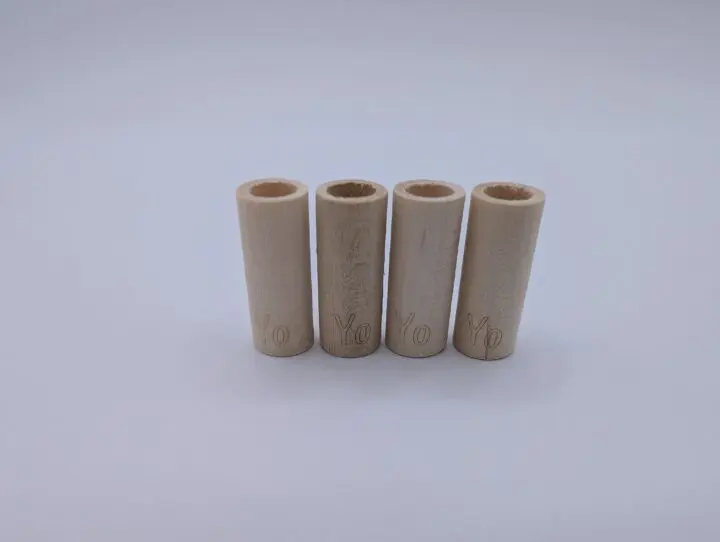 8mm NAKED Wooden Rolling Tips - Free Organic Hemp Papers! - Image 3